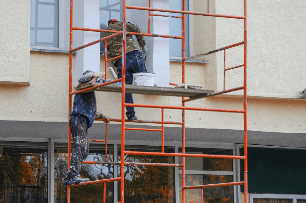 Painting Contractors Working Outside