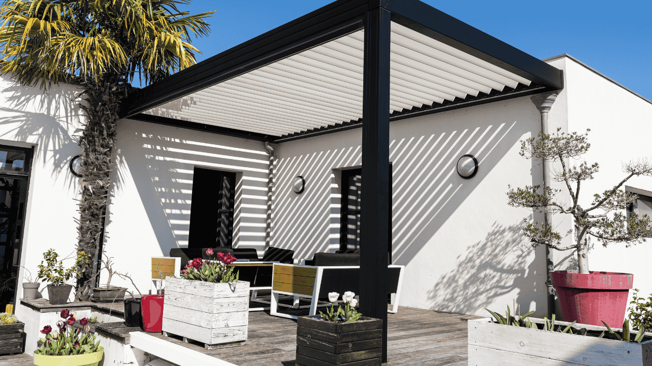 pergola and patio